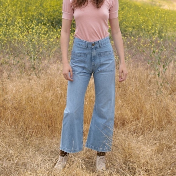 THE GREAT. Denim - NWT THE GREAT. WIDE LEG/CROPPED SAILOR JEAN 27